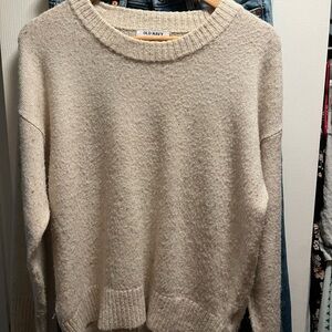 Old Navy Women's Beige Crew Neck Sweater
